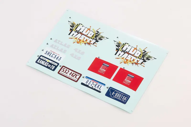 1:10 Atlas 4X4 Car Decal Sheet 1