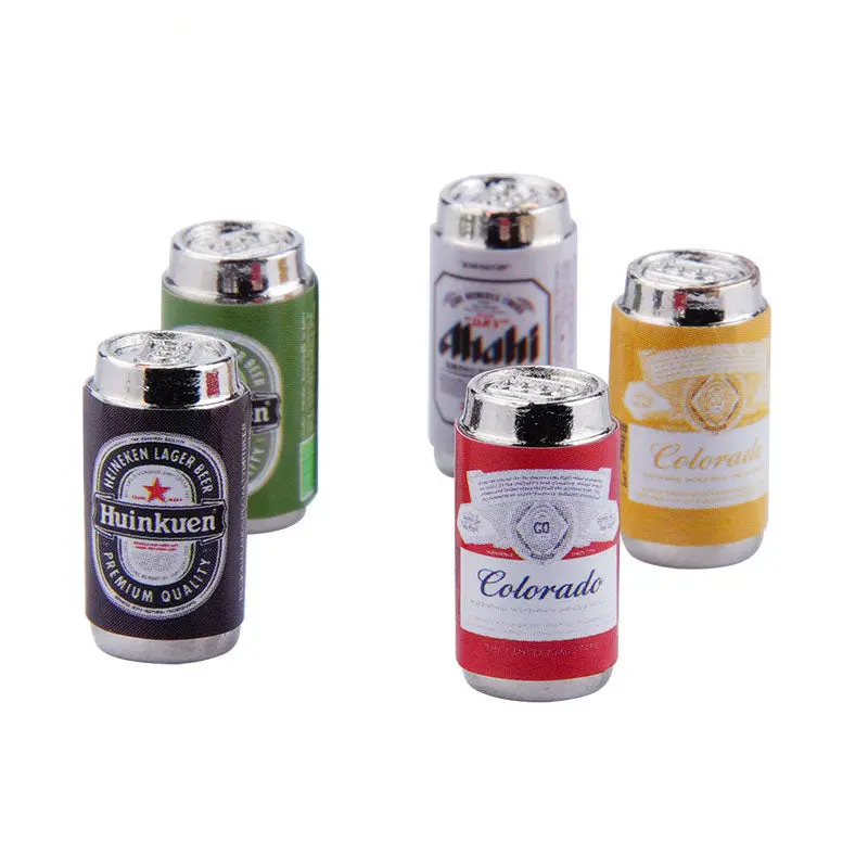 1:24 Mini Beer Cans 6Pcs Decoration 1