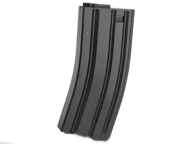 6Mmproshop 140Rd Midcap Magazine For M4 M16 Series Airsoft Aeg Rifles - Black 1