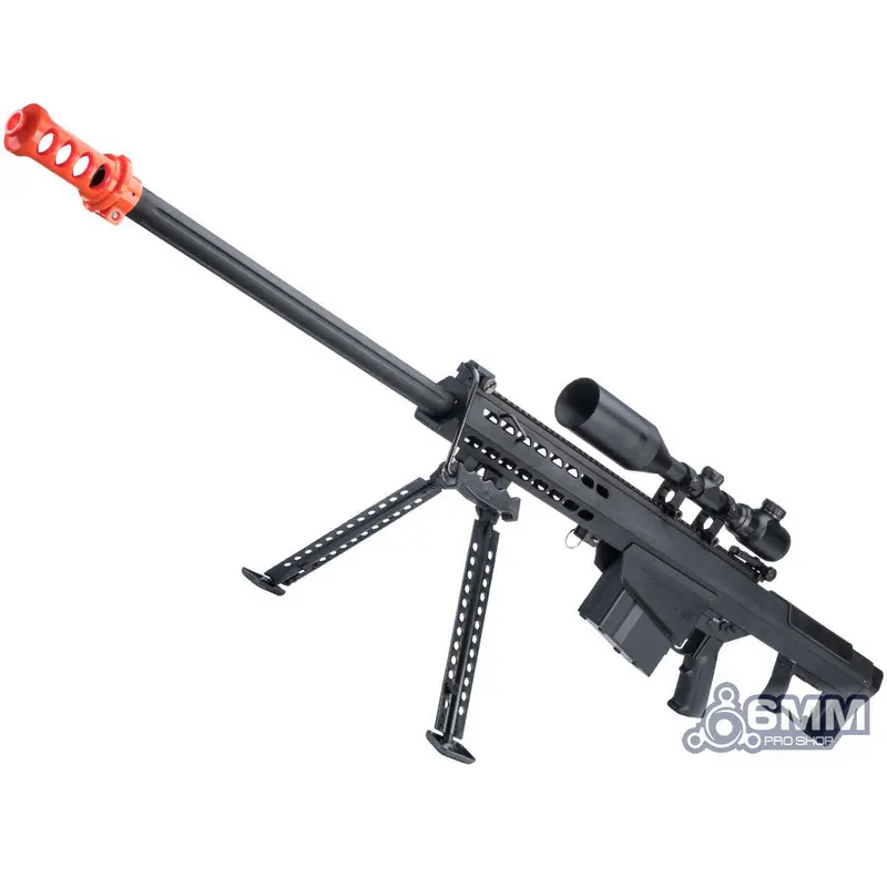 6Mmproshop Barrett Licensed M107a1 Bolt Action Powered Airsoft Sniper Rifle 1