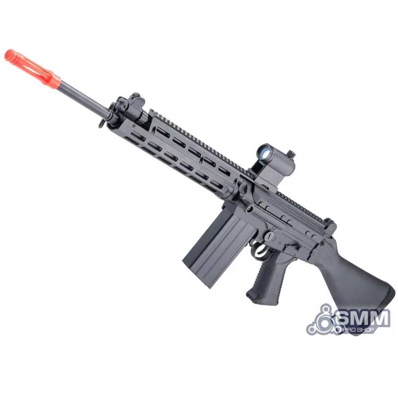 6Mmproshop Fal Carbine Airsoft Aeg W/ M-Lok Handguard - Rifle Barrel - Full Stock 1