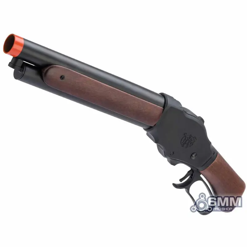 6Mmproshop M1887 Terminator Lever Action Gas Airsoft Shotgun - Wild Card - Black 1