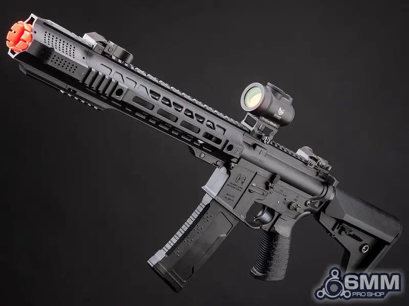 6Mmproshop Sai Licensed Gry Ar-15 Airsoft Aeg Rifle - Black - 10.5" 1