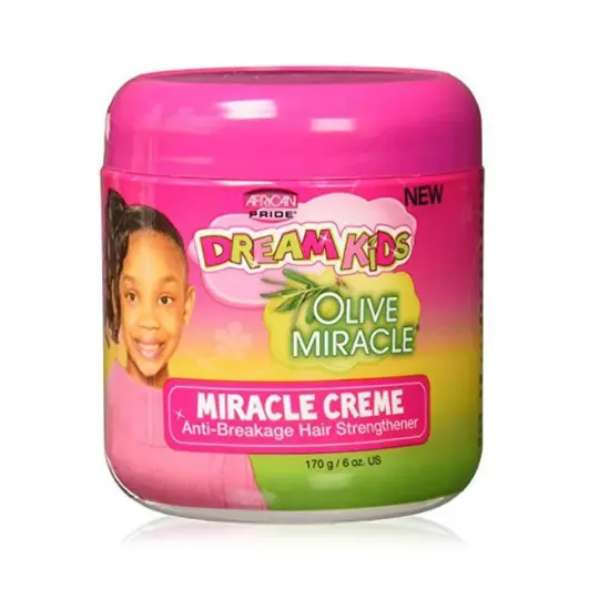 African Pride Dream Kids Olive Miracle - Miracle Creme Anti-Breakage Hair - 6 Oz 1
