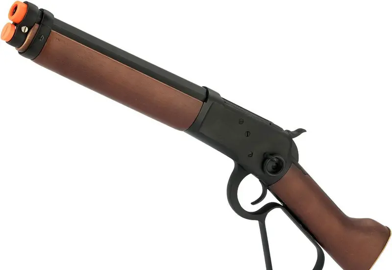 A&K M1873 "Mares Leg" Lever Action Airsoft Gas Rifle - Black 1