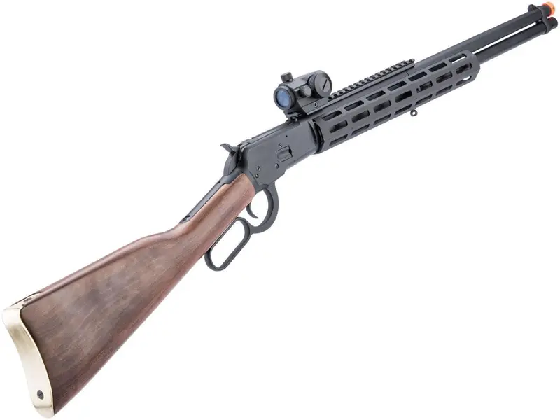 A&K M1892r M-Lok Lever Action Airsoft Gas Rifle - Wood Stock 1