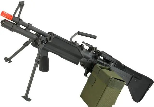 A&K M60 Airsoft Aeg Machine Gun - Mk43/M60e4 1