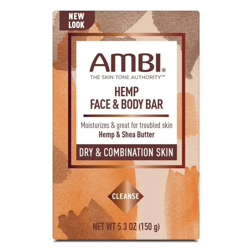 Ambi Hemp Face & Body Bar For Dry & Combination Skin - 5.3 Oz 1