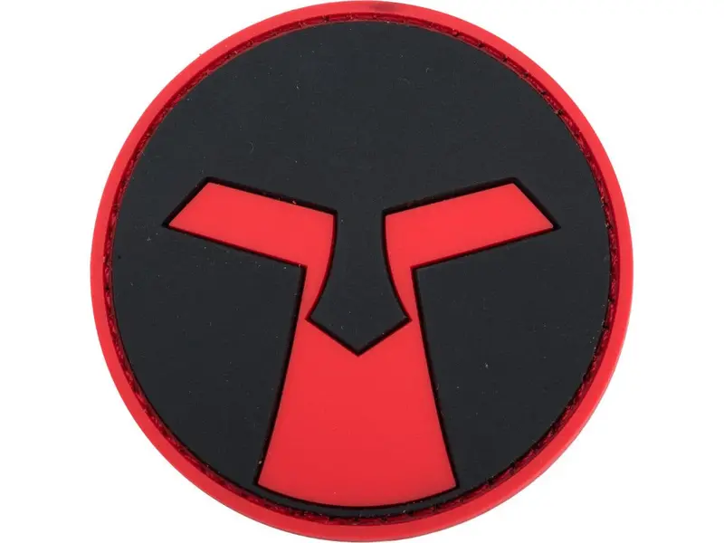 Amoeba Pvc Patch - Red & Black 1