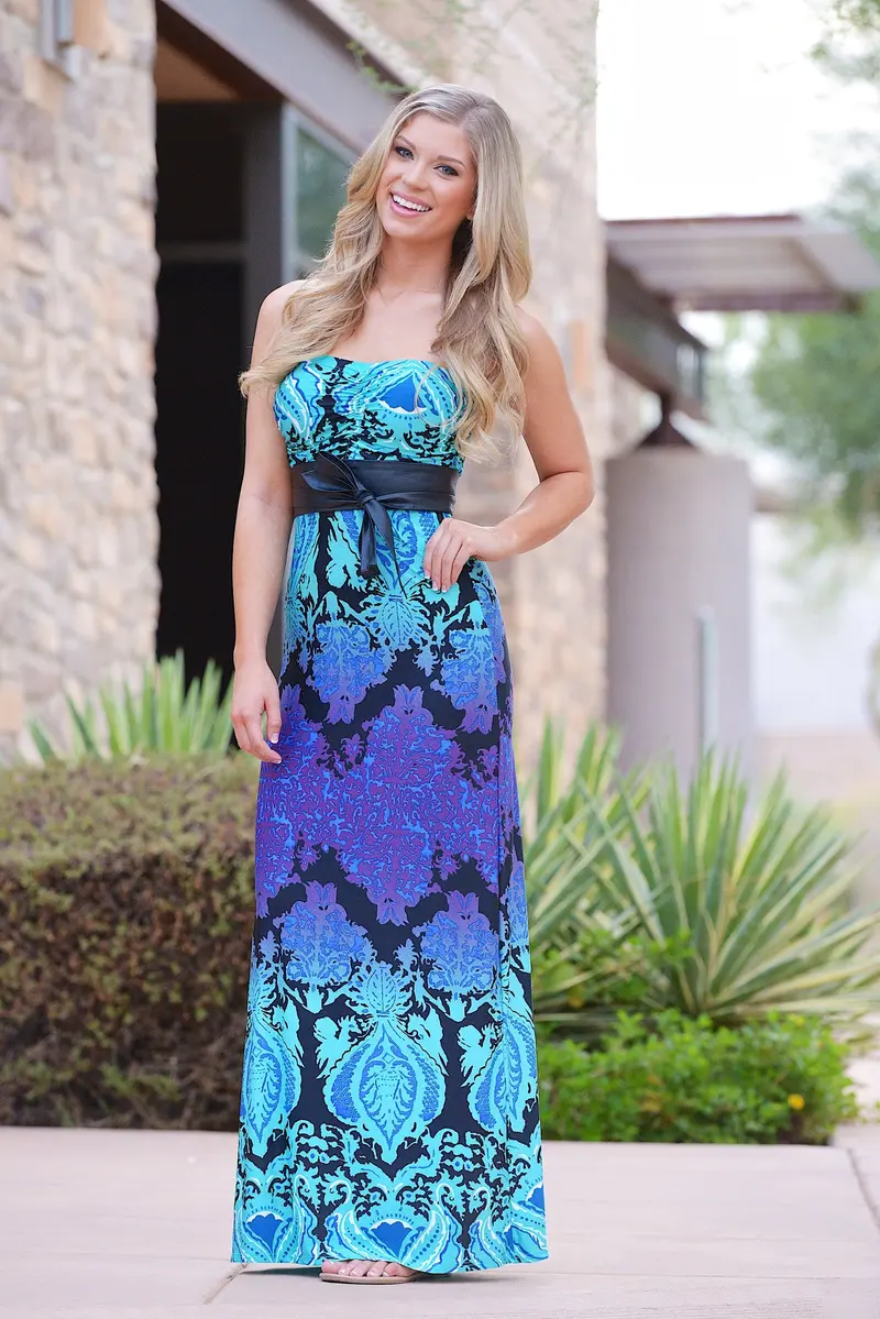 An Iridescent Dream Maxi - Strapless 1