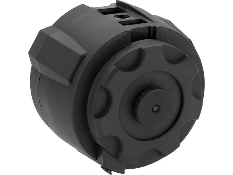 Angel Custom 1500 Round Firestorm Airsoft Aeg Drum Flashmag (Body Only) - Black 1
