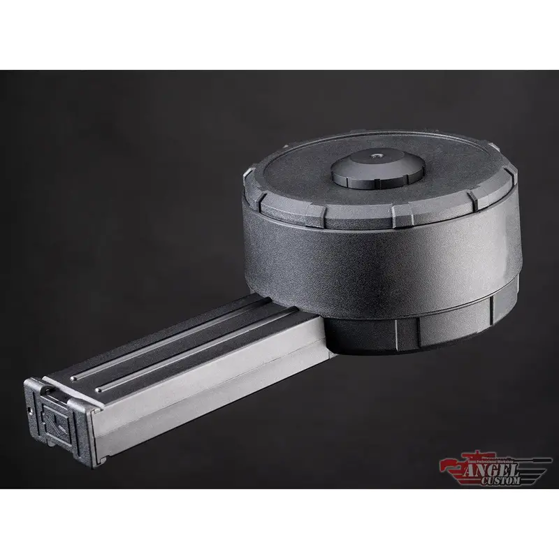 Angel Custom 3000 Round "Zaku" Electric Auto-Winding Drum Magazine For P90 Airsoft Aegs 1