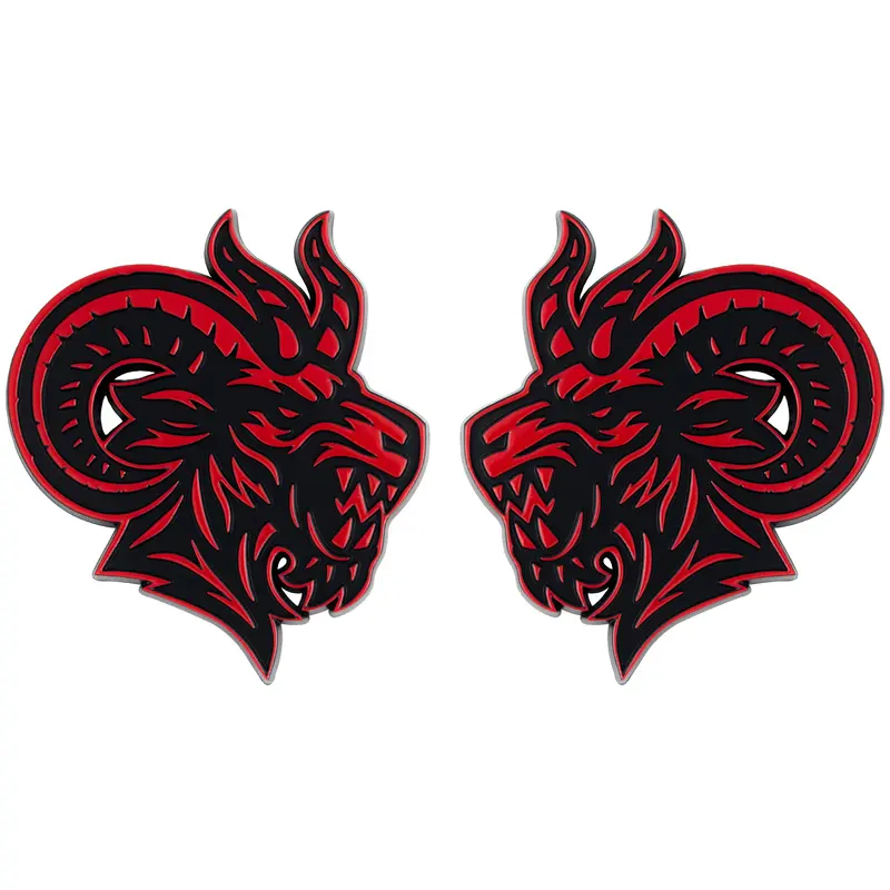 Angry Goat Emblem - Left & Right - Red 1