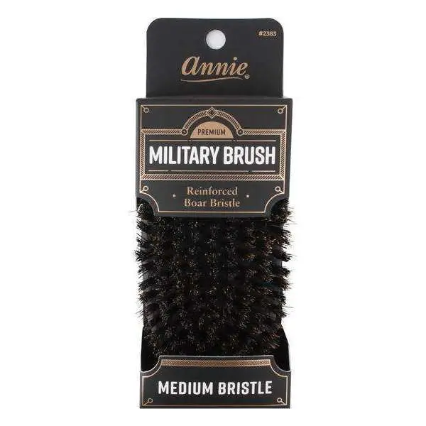Annie Premium Medium Military Brush - Black Matte 1