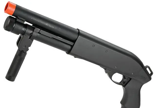 Aps Cam870 Shell Ejecting Tactical Pump Action Gas Airsoft Mkii Shotgun - M870 Aow 2