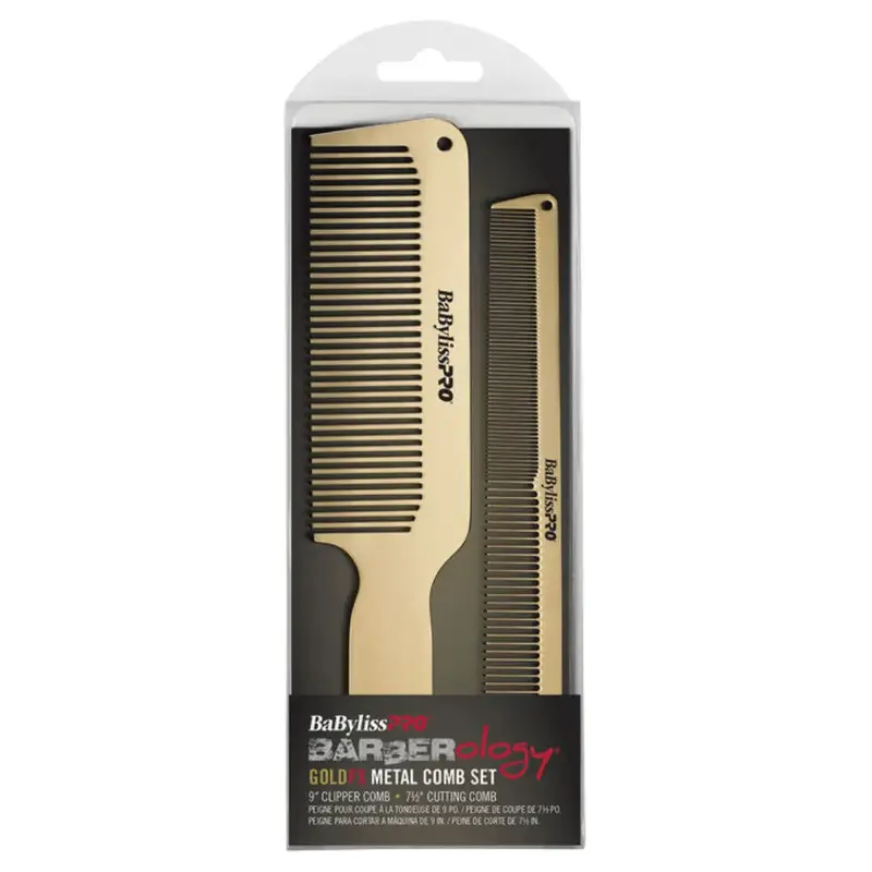 Babylisspro® Goldfx Metal Comb 2-Pack- Gold 1
