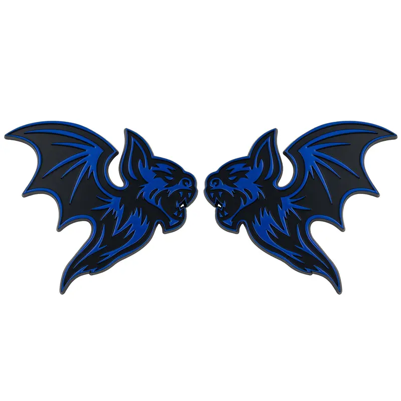 Bat Emblem - Left & Right - Blue 1