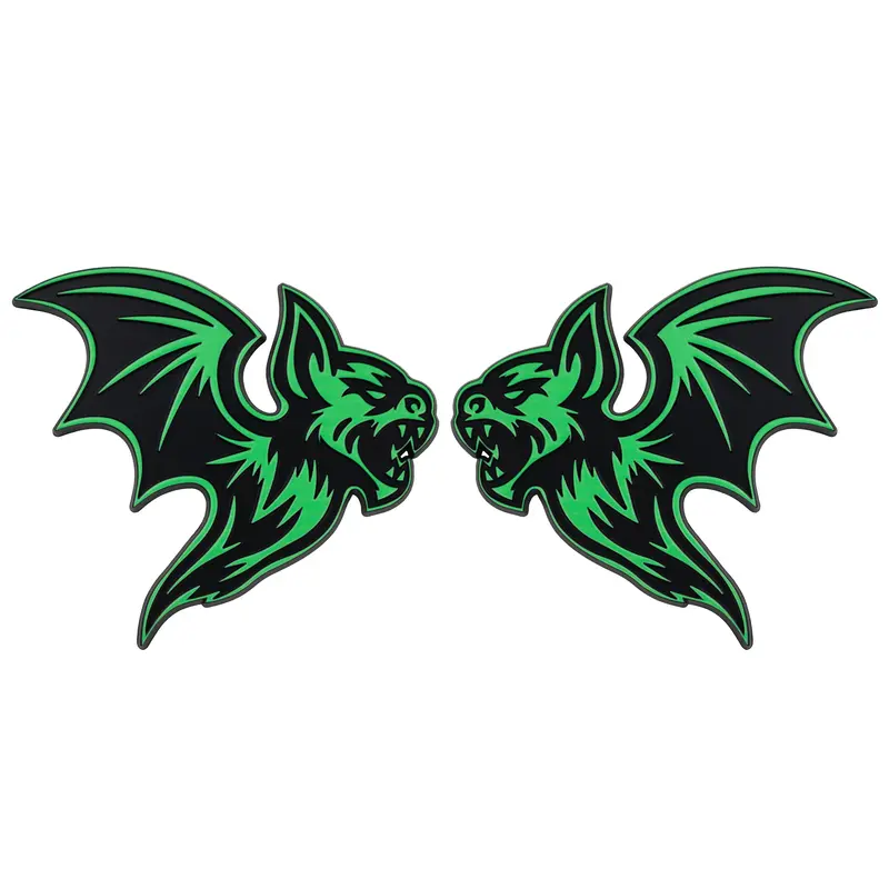 Bat Emblem - Left & Right - Green 1
