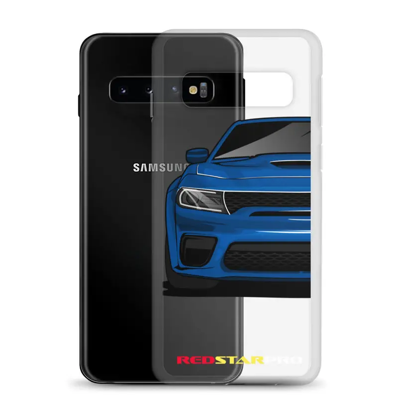 Blue Sports Car - Samsung Case 1
