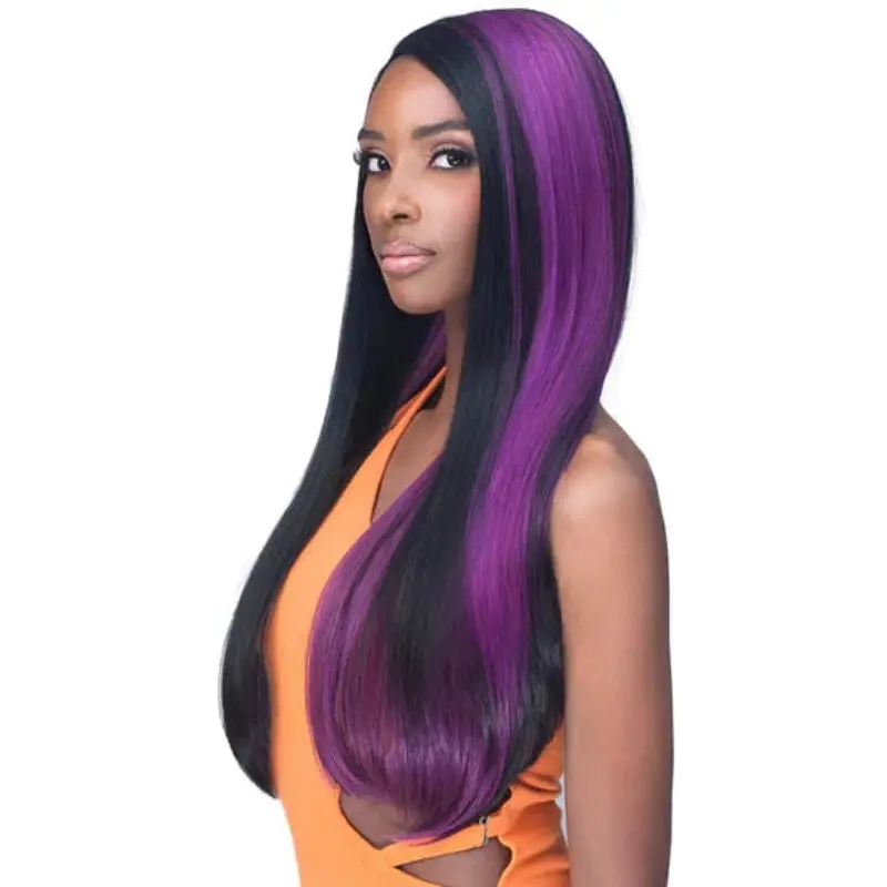 Bobbi Boss Swoop Part Premium Synthetic Hd Lace Wig- Emerson 1