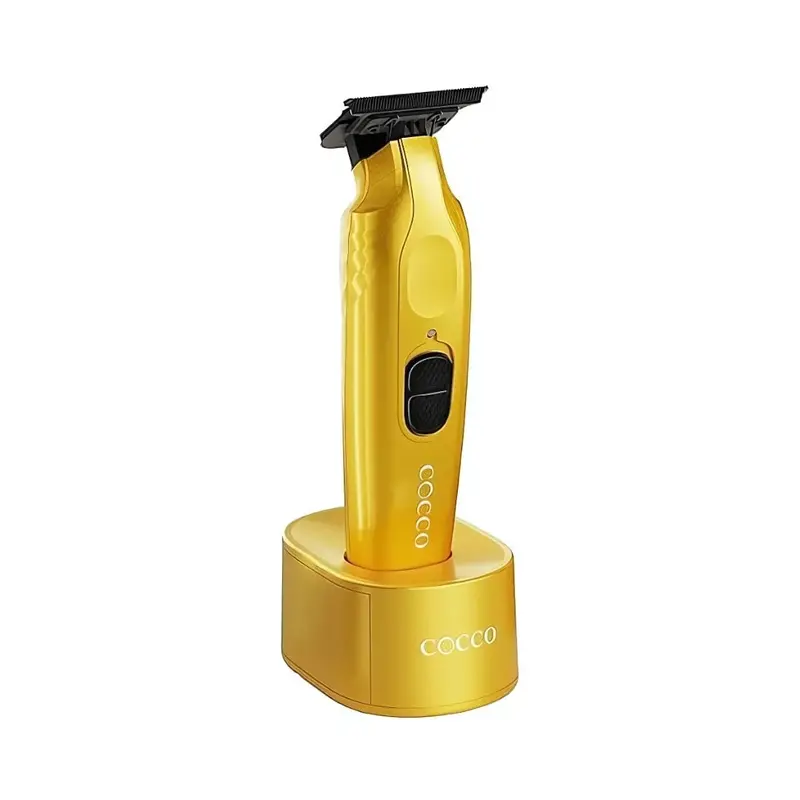 Cocco Hyper Veloce Pro Trimmer | High-Performance Cordless Barber Trimmer – Yellow 1