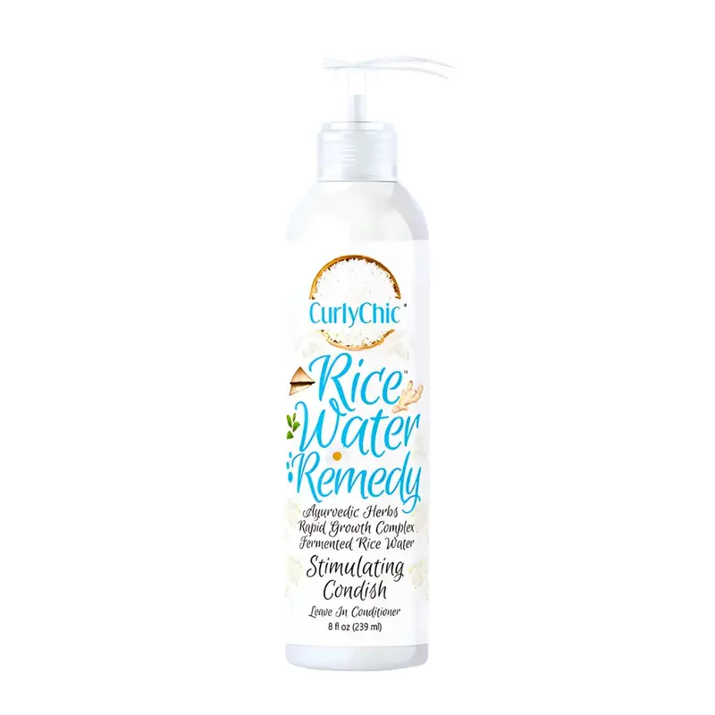 Curly Chic Rice Water Remedy Stimulating Conditioner – 8 Oz | Strengthen & Nourish 1