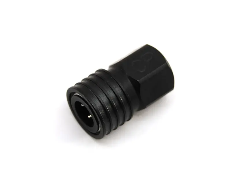 Custom Products 1/8" Female Coupler Assembly - Female - Black 1