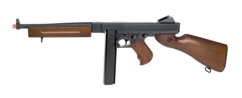 Cybergun / Cyma Licensed Thompson M1a1 Airsoft Aeg Rifle W/ Metal Gearbox & Receiver 1