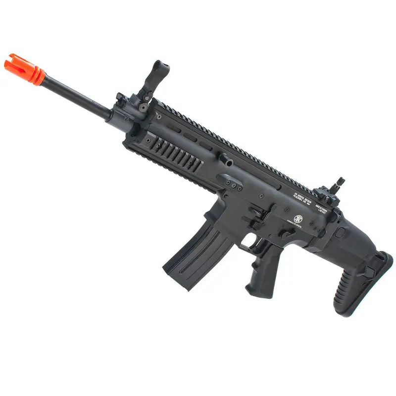 Cybergun Fn Herstal Licensed Full Metal Scar Light Airsoft Aeg Rifle By Vfc - Black 1