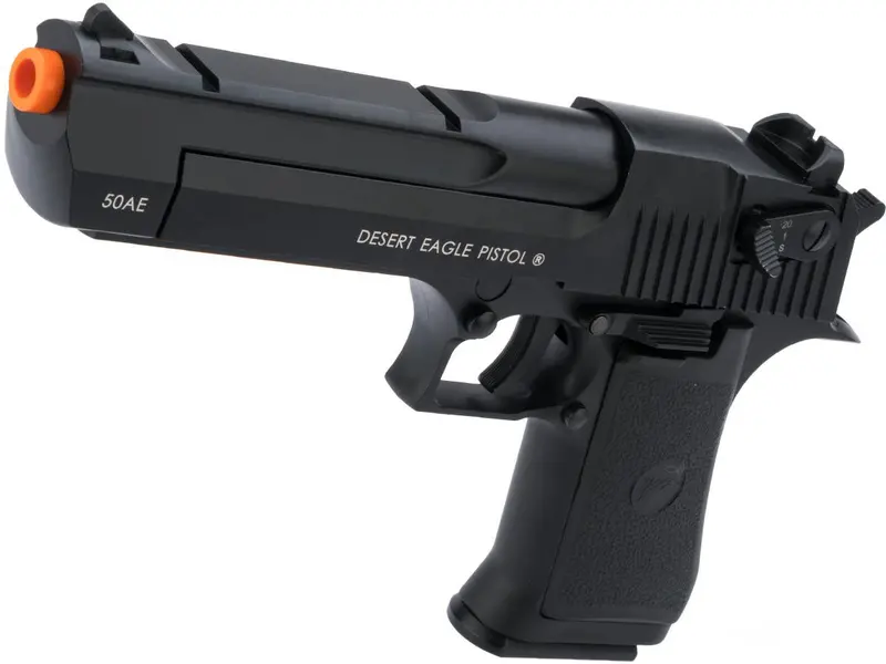 Cybergun Magnum Research Desert Eagle Semi/Full Auto Airsoft Co2 Gas Blowback Pistol - Black 1