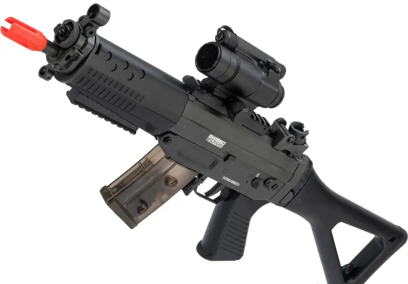 Cybergun / Swiss Arms Licensed Sg552 Commando Airsoft Aeg Rifle Model: Ebb / Metal Receiver 1