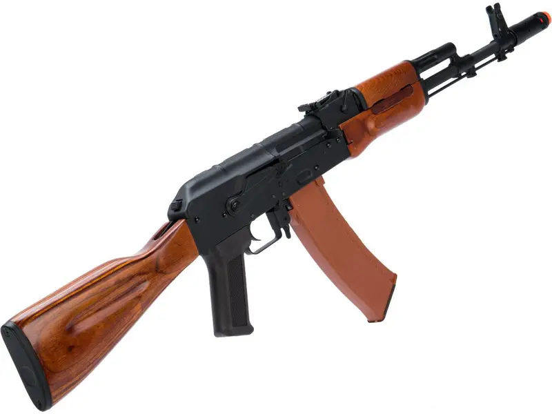 Cyma Standard Ak Airsoft Aeg Rifle W/ Stamped Steel Receiver & Real Wood Furniture 2
