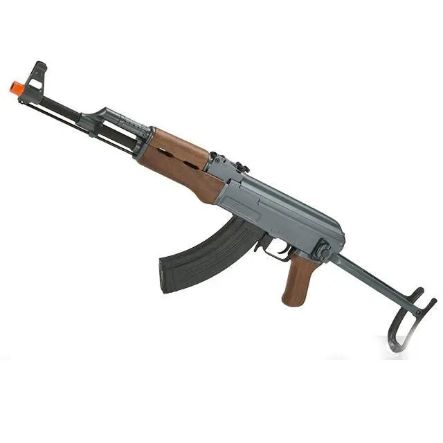 Cyma Standard Ak47s Steel Under-Folding Stock Airsoft Aeg Rifle W/ Real Wood Furniture 1