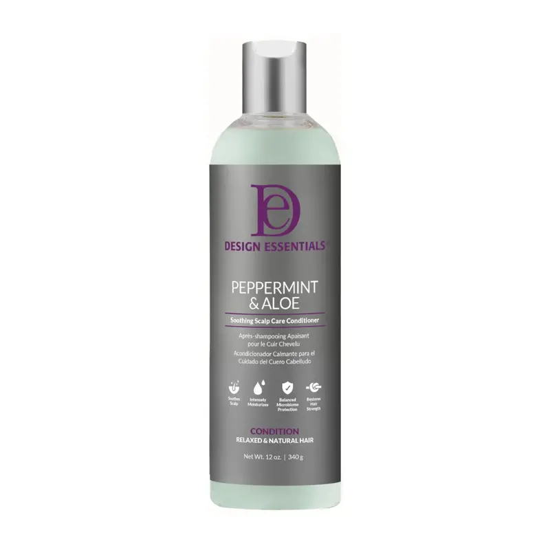 Design Essentials Peppermint & Aloe Scalp Care Conditioner | Soothing Relief – Choose Size 1