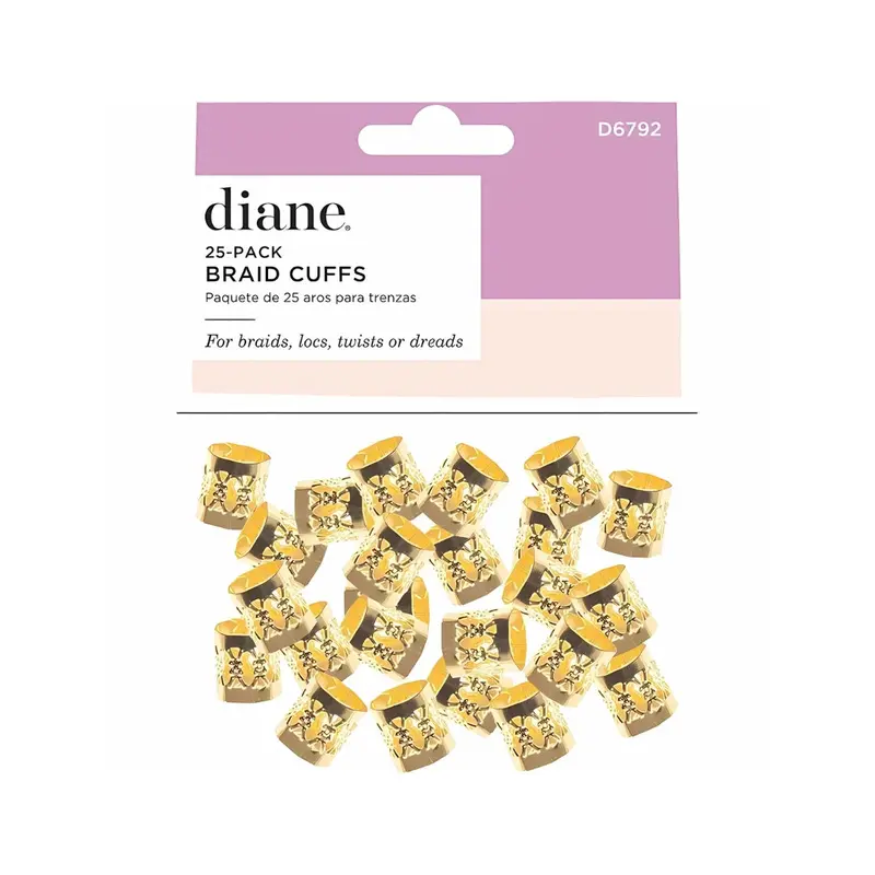Diane Braid Cuffs 25-Pack | Hair Jewelry For Braids, Locs & Twists – Choose Color 1