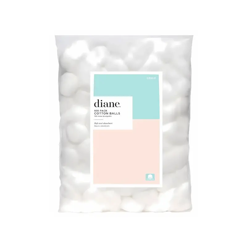 Diane Cotton Balls 100-Pack | Soft & Absorbent Multi-Purpose Beauty Cotton 1