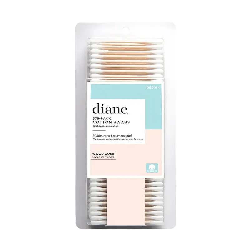 Diane Cotton Swabs 375-Pack | Multi-Purpose Beauty & Grooming Q-Tips – Choose Type 1
