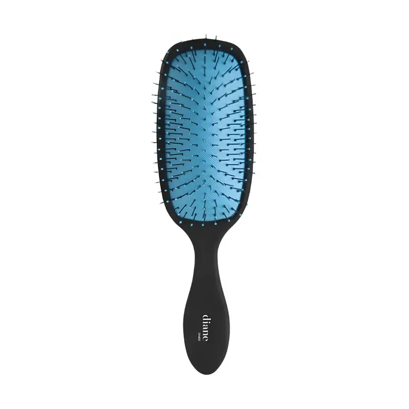 Diane Electric Blue Square Paddle Brush | Detangling Hair Brush For Wet & Dry Hair 1
