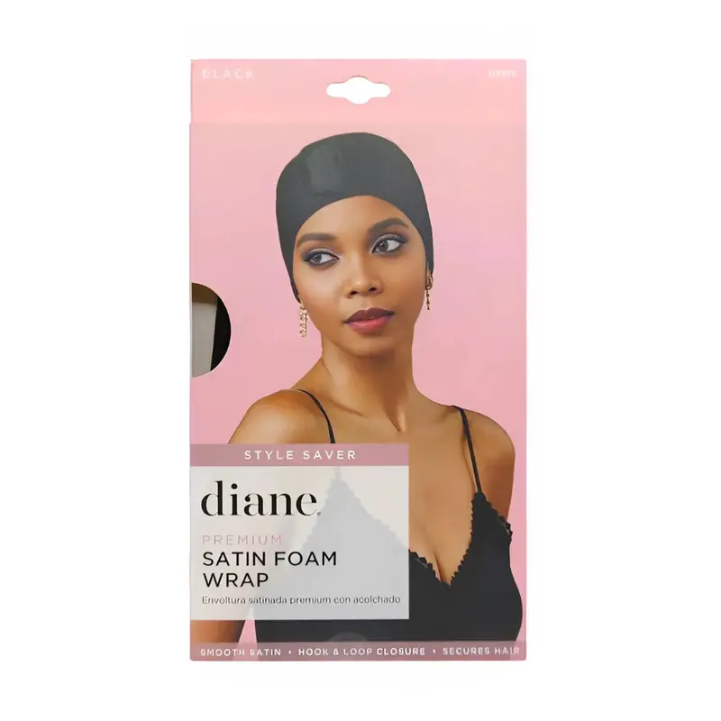 Diane Premium Satin Foam Wrap | Edge Control Wrap For Laying Edges, Baby Hair & Wrap Styles 1