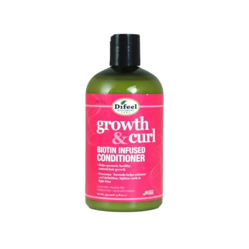 Difeel Growth & Curl Biotin Infused Conditioner- 12 Oz 1
