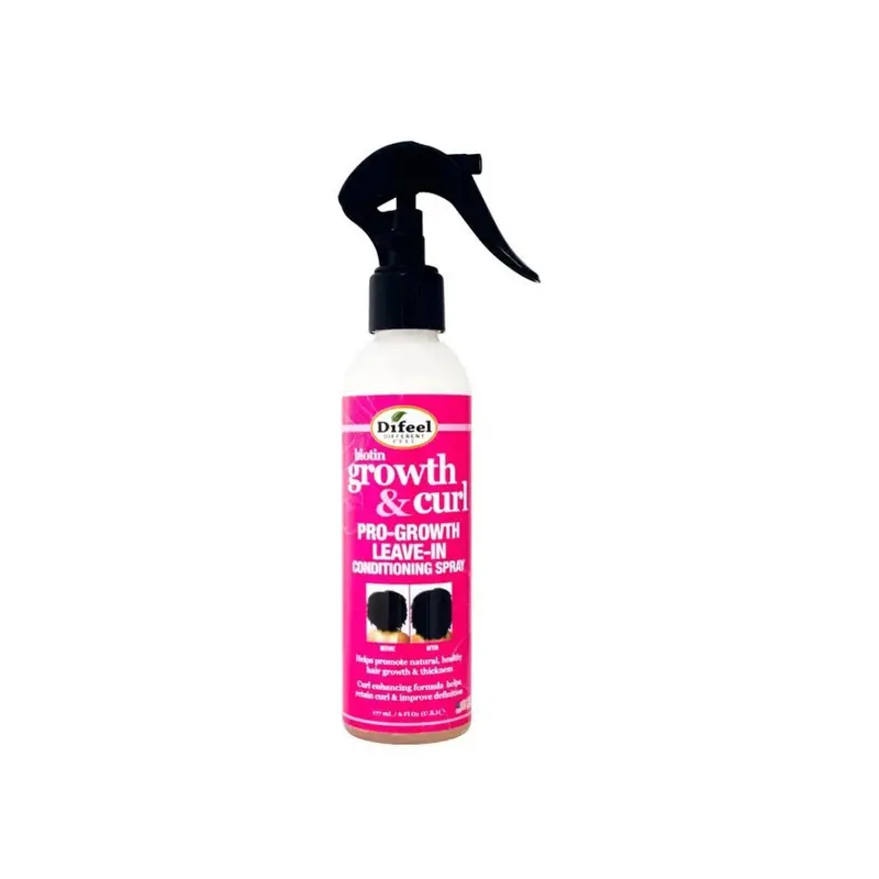 Difeel Growth & Curl Pro-Growth Leave-In Spray - 6 Oz 1
