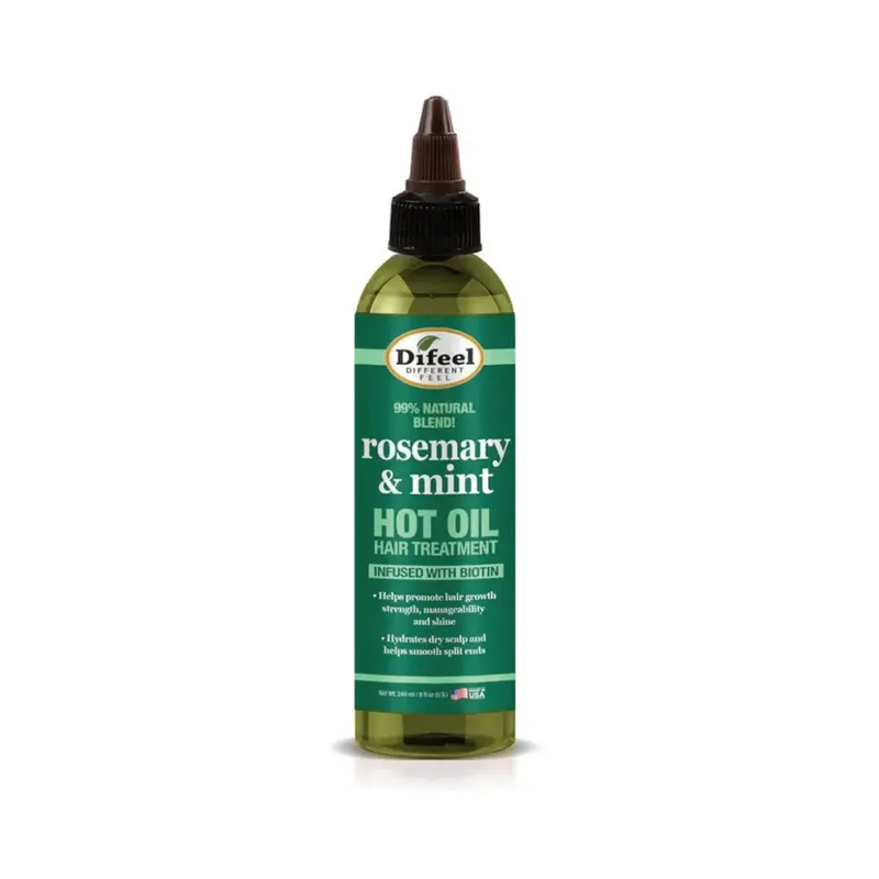 Difeel Rosemary And Mint Hot Oil Hair Treatment With Biotin - 8 Oz 1