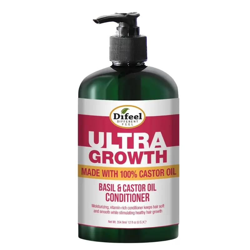 Difeel Ultra Growth Basil & Castor Oil Conditioner - 12 Oz 1