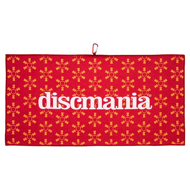 Discmania Microfiber Waffle Towel - Mosaic Dm Red/Yellow 1