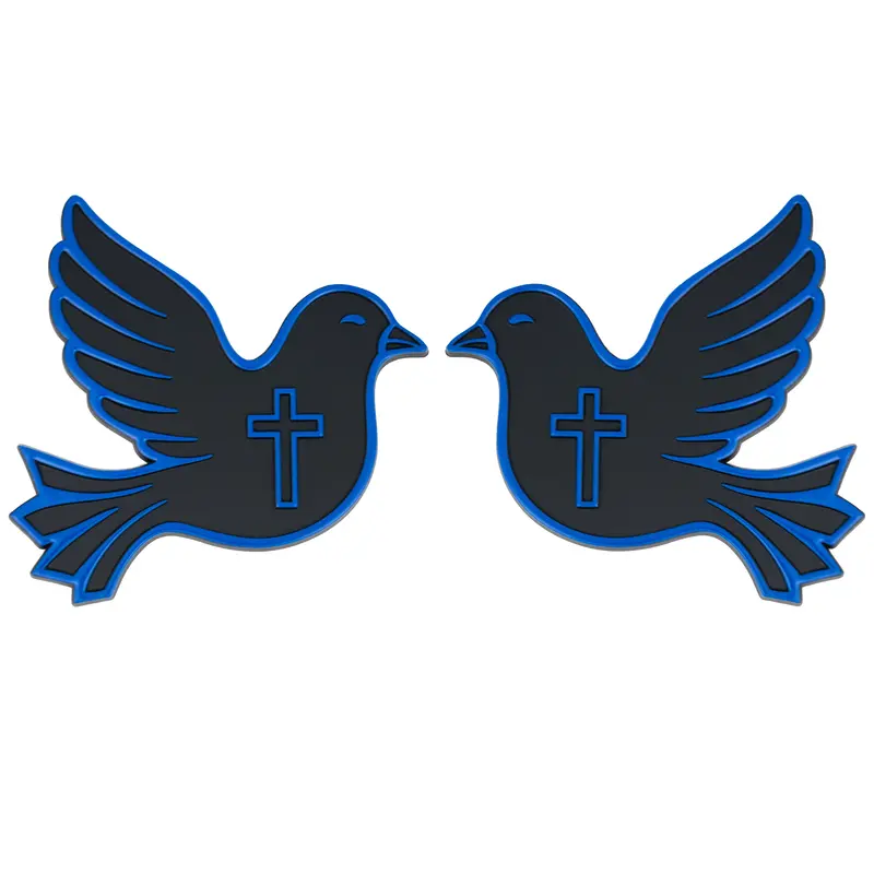 Dove Emblem - Left & Right - Blue 1