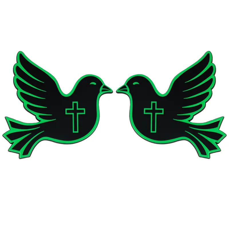 Dove Emblem - Left & Right - Green 1