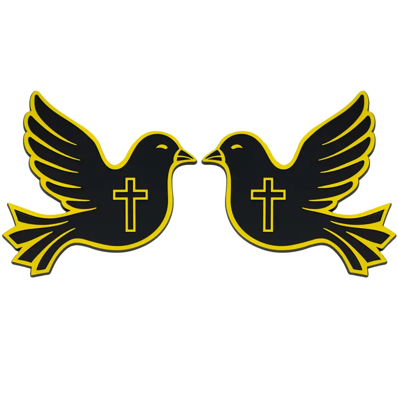 Dove Emblem - Left & Right - Yellow 1