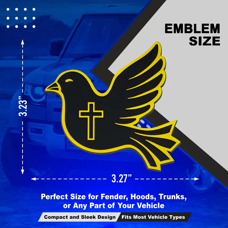 Dove Emblem - Left & Right - Yellow 2