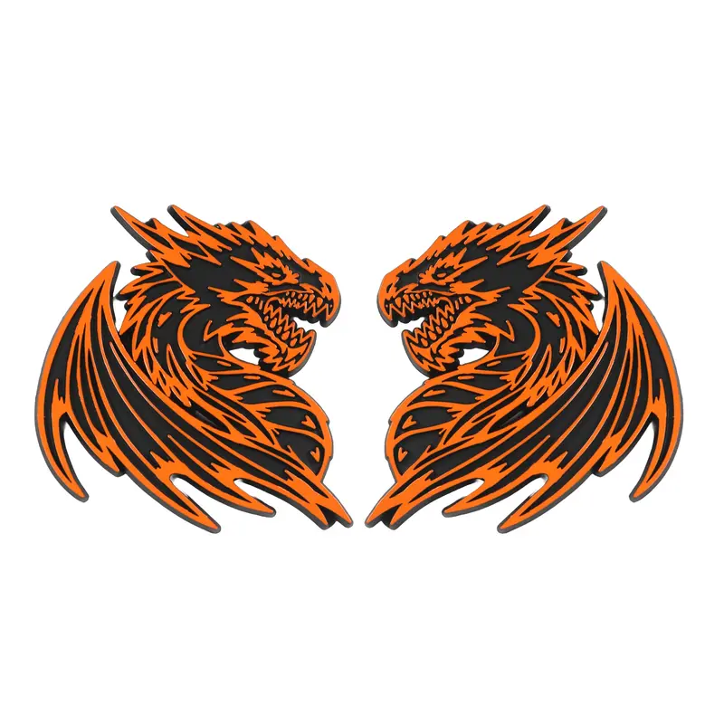 Dragon Emblem - Left And Right - Orange 1