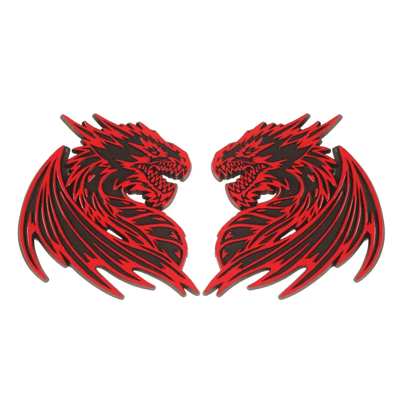 Dragon Emblem - Left And Right - Red 1